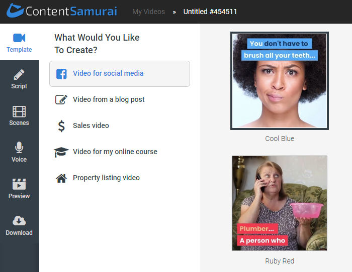Content Samura Dashboard